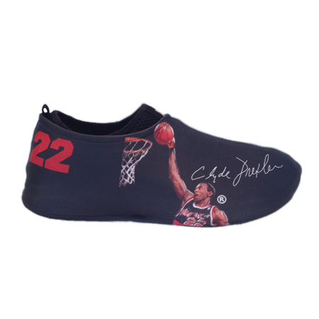 Clyde Drexler Autographed Sneakerskins Stretch Fit 3 Pack